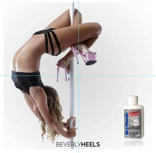 DRY HANDS 2 oz. Sport Grip Powder for Pole Dancing, Baseball, Golf, Tennis, Rain