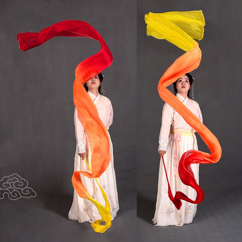Belly Dance Streamer Rhythmic Gymnastics Ribbons Gradient Rainbow Artistic Dance gallery