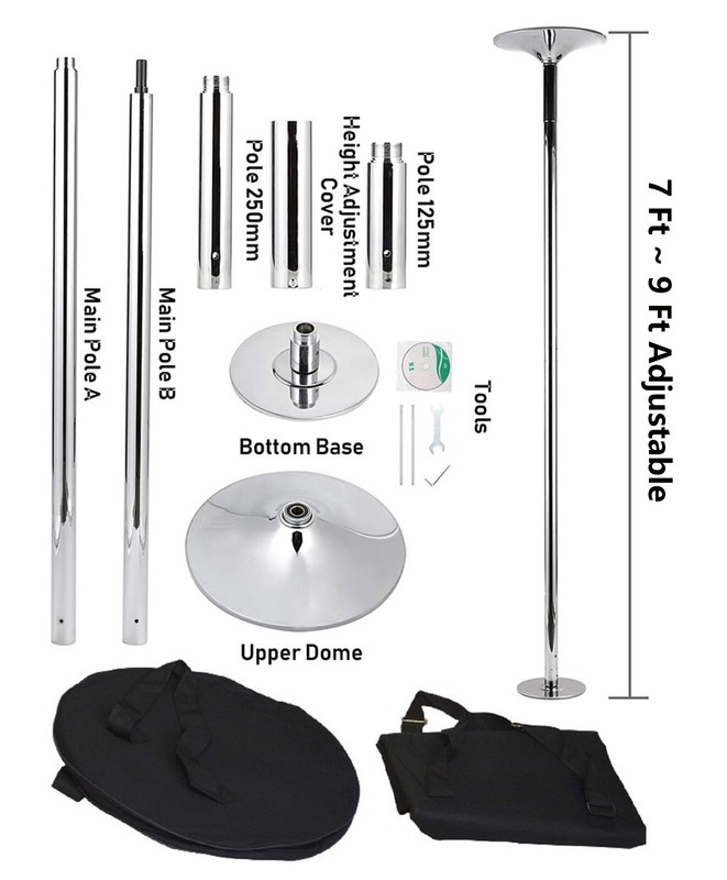 X Dance Pole Stripper Pole Potable Exotic Static Spinning 9 FT Dance Exercise gallery