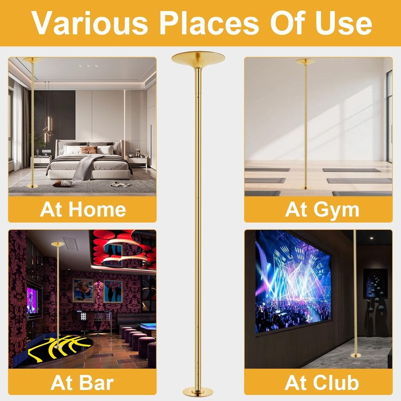 Pole Dance Pole For Home 45mm Spin Static Professional Dancing Pole gallery