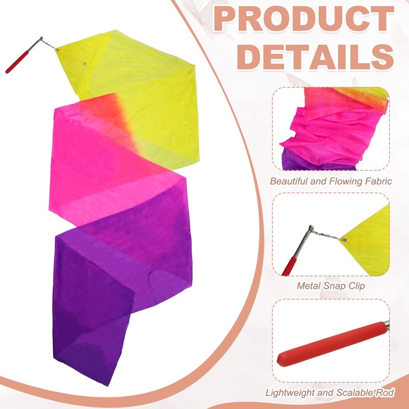 Gymnastics Dance Streamer, 98" & Tricolor-Fitting for (Artistic Dancing) gallery