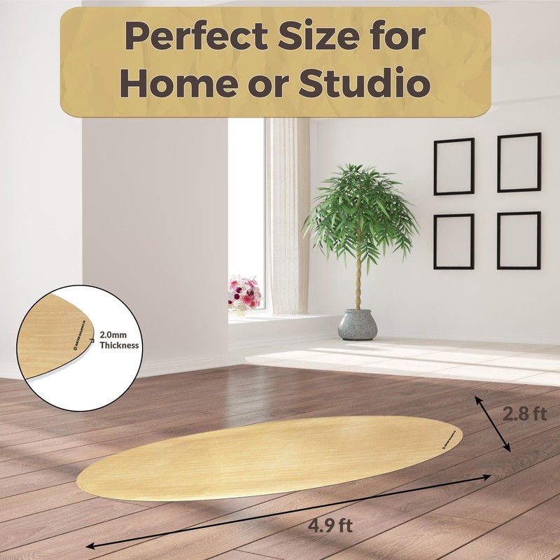 Marley Portable Dance Floor for Home & Studio - 2mm Thick Non-Slip Flooring f... gallery