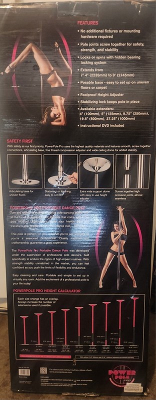 Professional Power Pole Pro Spinning Stripper Dance Pole START AT HOME BUSINESS gallery