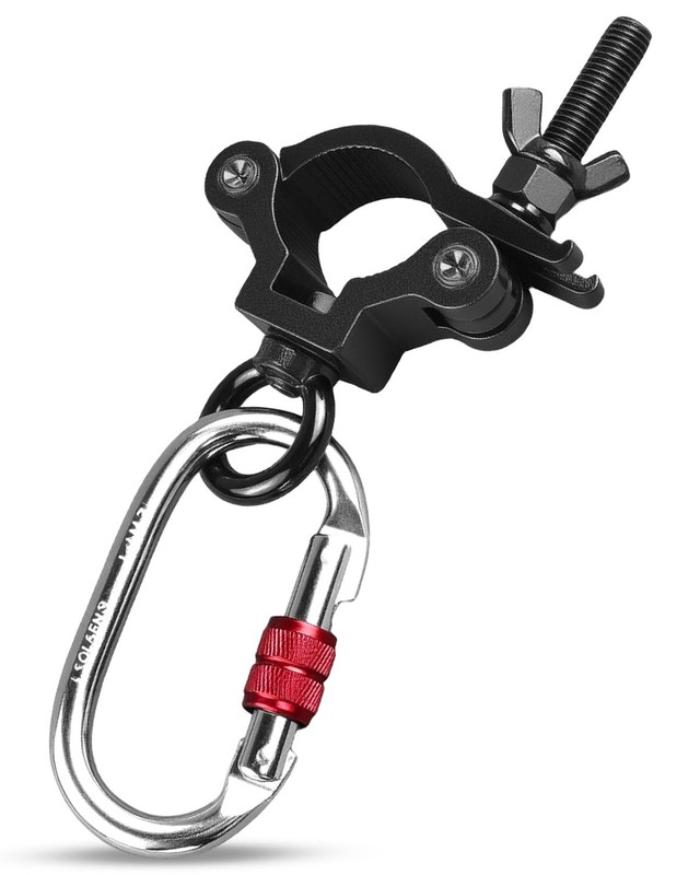 Pole Dancing Hanging Clamp with Carabiner – Grip Accessory for Aerial Silks, ...