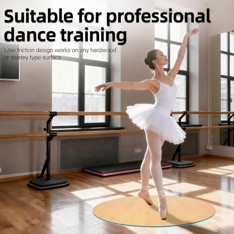 8mm 31-Inch Marley Dance Floor Mat for Home, Non-Slip PVC Portable Dance Mat ... gallery