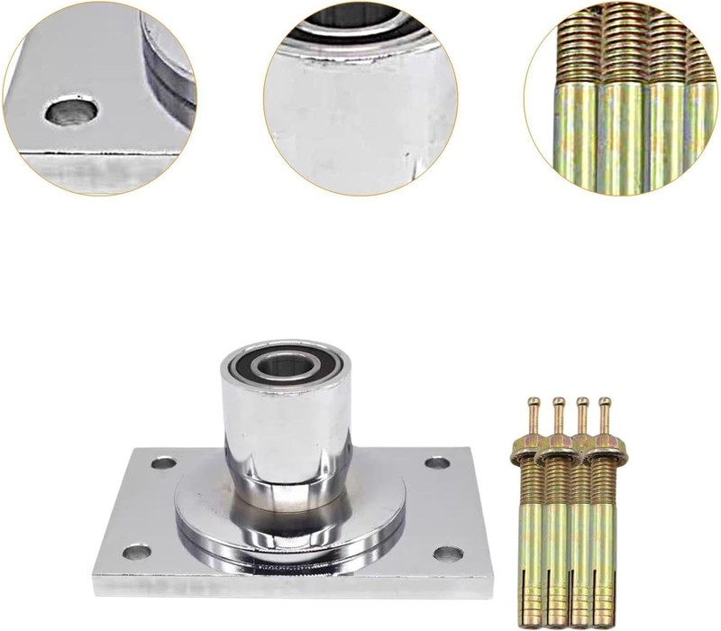Pole Dance Pole Top Plate 40/45mm Stainless Steel Rectangular Mount Hardware gallery