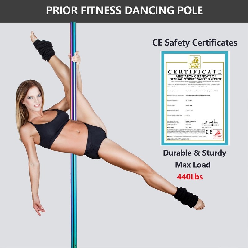 Premium Dance Pole 45mm Spinning Static Heavy Duty Removable Steel Pole gallery