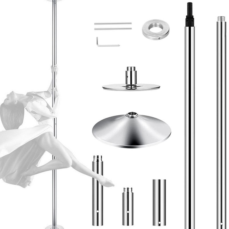 7.33FT to 9FT Dance Pole Set Home Exercise Club Static Spinning Stripper Dancing