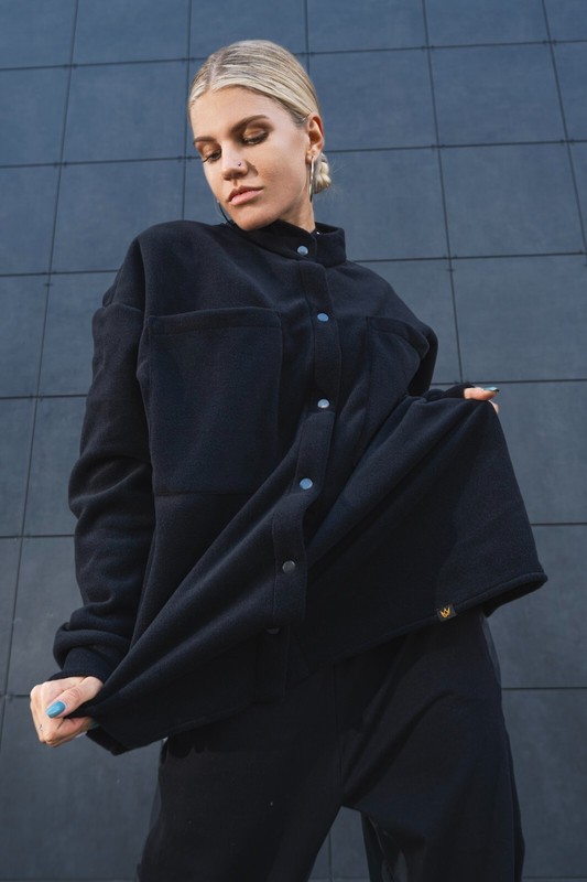 Black dance shirt, Dancing clothes, Loose dance shirt, Dance costume, Streetwear gallery