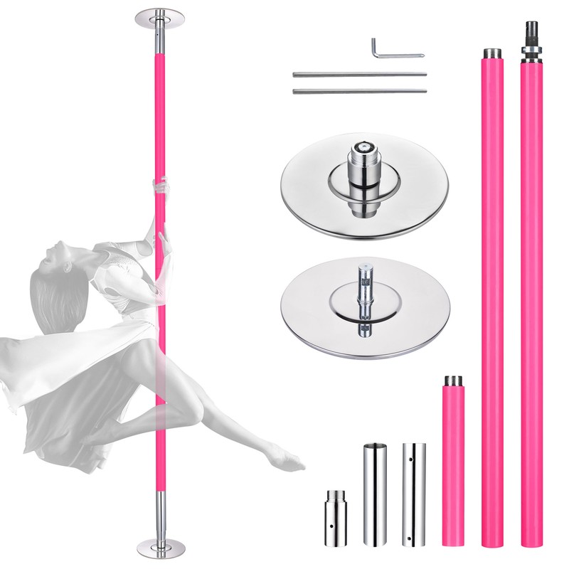 Yescom 9.25 Ft Spinning Static Dancing Pole Stripper Pole 45mm Silicone