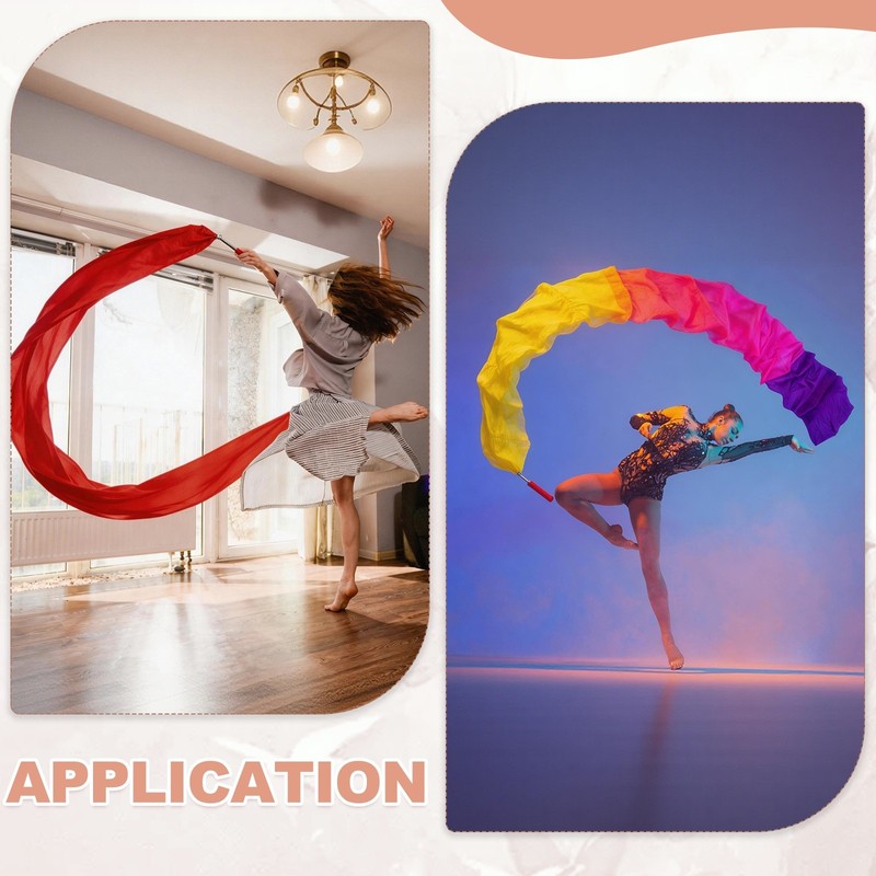 Gymnastics Dance Streamer, 98" & Tricolor-Fitting for (Artistic Dancing) gallery