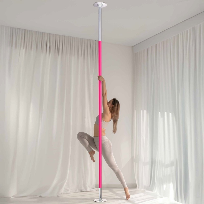 Yescom 10.9 Ft Static Spinning Dancing Pole Kit 45mm Silicone Party Club gallery