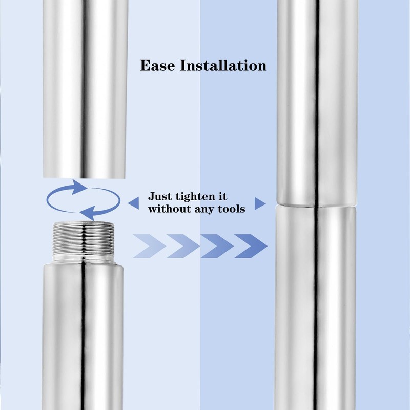 Adjustable Stainless Steel Pole Extension for Dancing Pole - 45mm, Height 125mm/ gallery