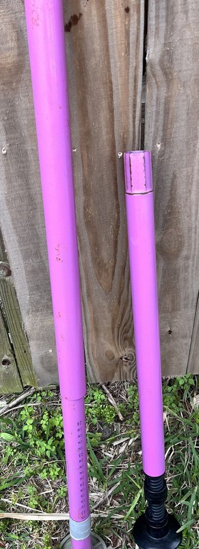 Portable Dance Pole Adjustable Floor to Ceiling Fitness Pole Pink Use Or Parts