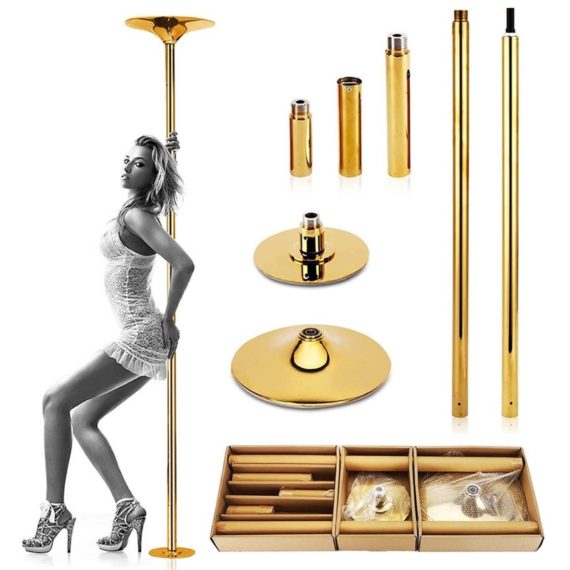 45mm Home Portable Removable Dancing Stripper Pole with Spinning & Static Mode gallery