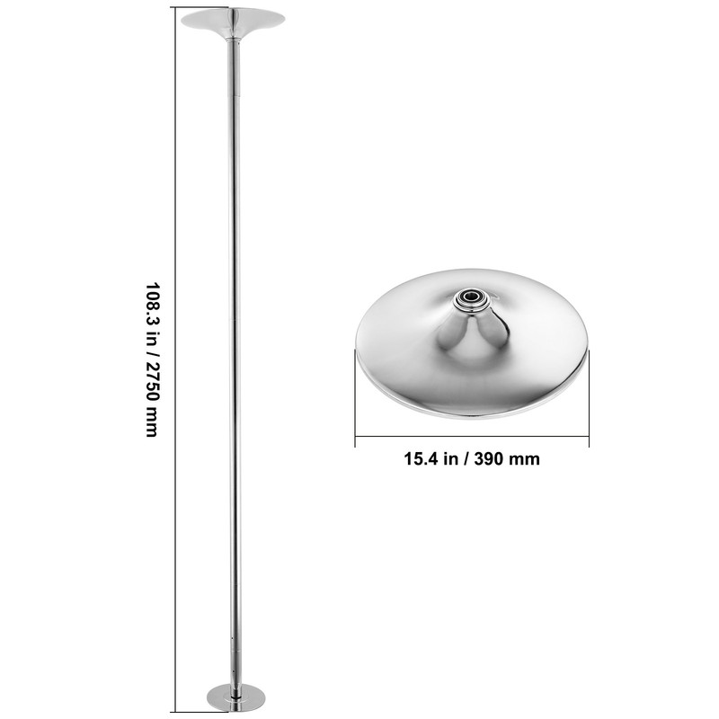 Uimoso Professional Spinning Static Dancing Pole Portable Removable Fitness Kit gallery