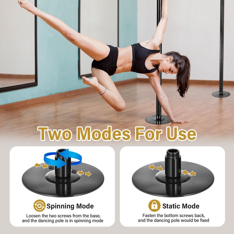 45mm Dancing Pole for Home Exercise Rotating and Static Dance Pole Fitness gallery