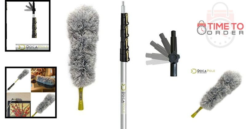 Telescoping Extension Pole 7-30 Ft Microfiber Feather Duster for Indoor Outdoor gallery