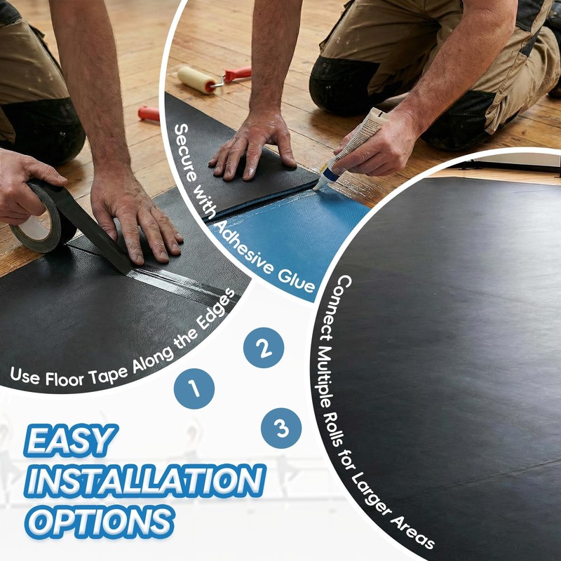 Marley Dance Floor 6.6’ x 3.9’ – Roll-Out Dance Floor Mat for Home Studio, Ba... gallery