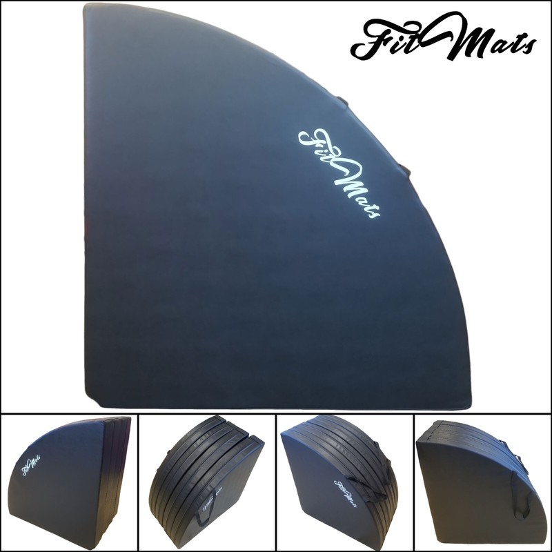 FitMat 5 Foot Multi-Use Portable Dance/Yoga Mat 3-inch EPE Foam (Black) gallery