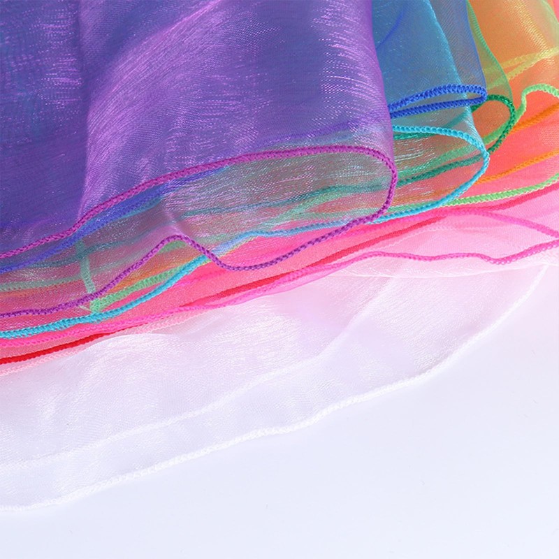 12PCS Dance Scarves,Colorfast Dance handkerchief for Kids,Kindergarten Juggli... gallery