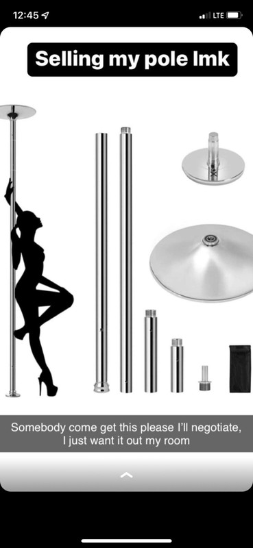 stripper pole need gone asap brand new !!