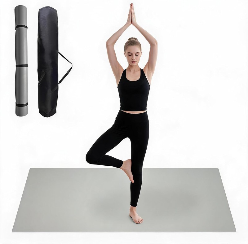 6ft x 4ft Portable Dance Mat, 0.2" Thick PVC Ballet Floor Roll with Storage Bag gallery