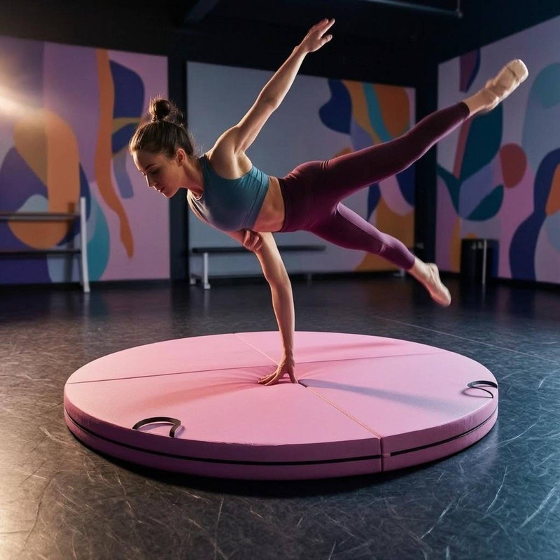 Foldable Pole Dance Mat Portable Pole Dance Mat Long-Lasting for Dancers gallery