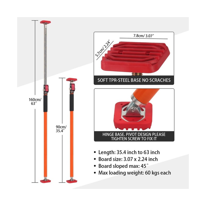 Adjustable Support Pole, Quick Telescopic Support Rod, Third Hand Tool Suppor... gallery
