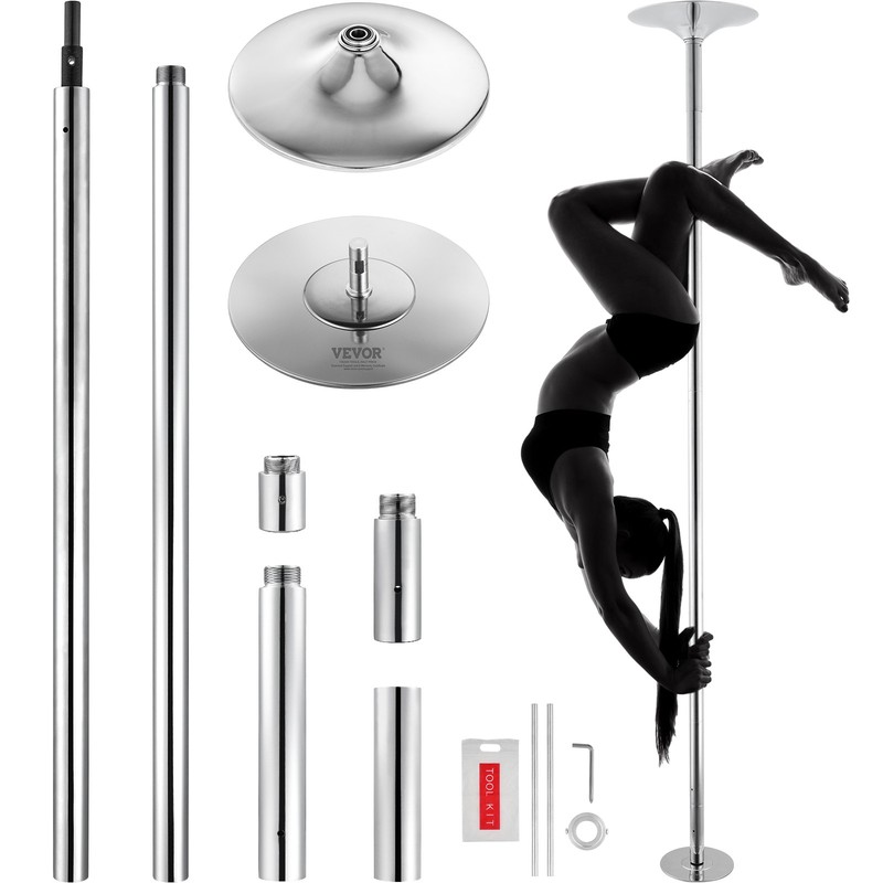 VEVOR Professional Spinning Static Dancing Pole Portable Removable Fitness Kit