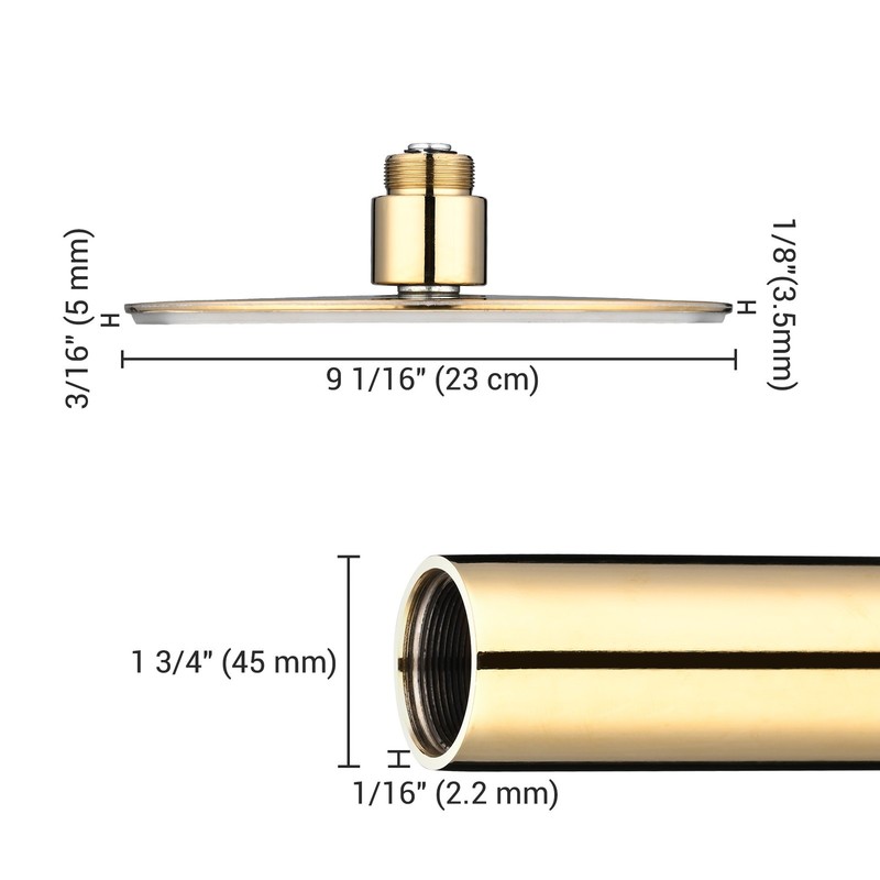 Yescom 3 Pack 9.25 FT Spinning Static Dancing Pole Kit for Studio Club Gold gallery