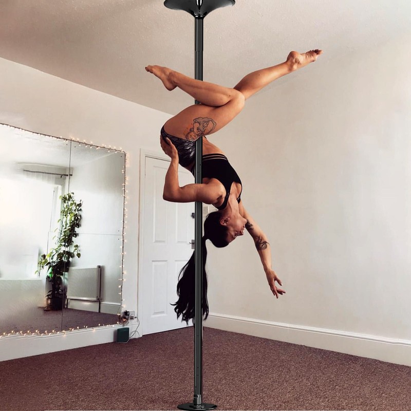 Portable Dance Pole Static Spinnings 45mm Stripper Dancing Pole Fitness Exercise gallery