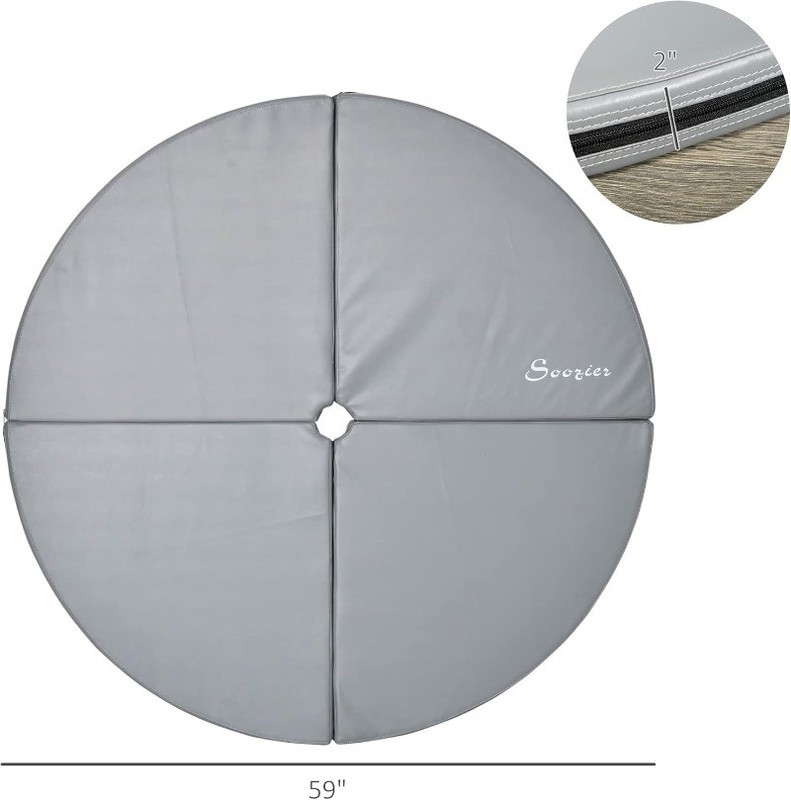 Soozier Pole Dance Mat, 2"T x 5'W Folding Pole Dance Lightweight and Foldable gallery