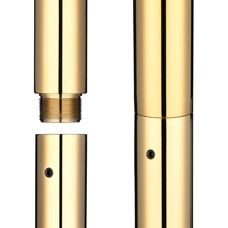 Yescom 750mm Steel Dancing Pole Extension for 45 mm Spinning Pole Home Club Gold gallery