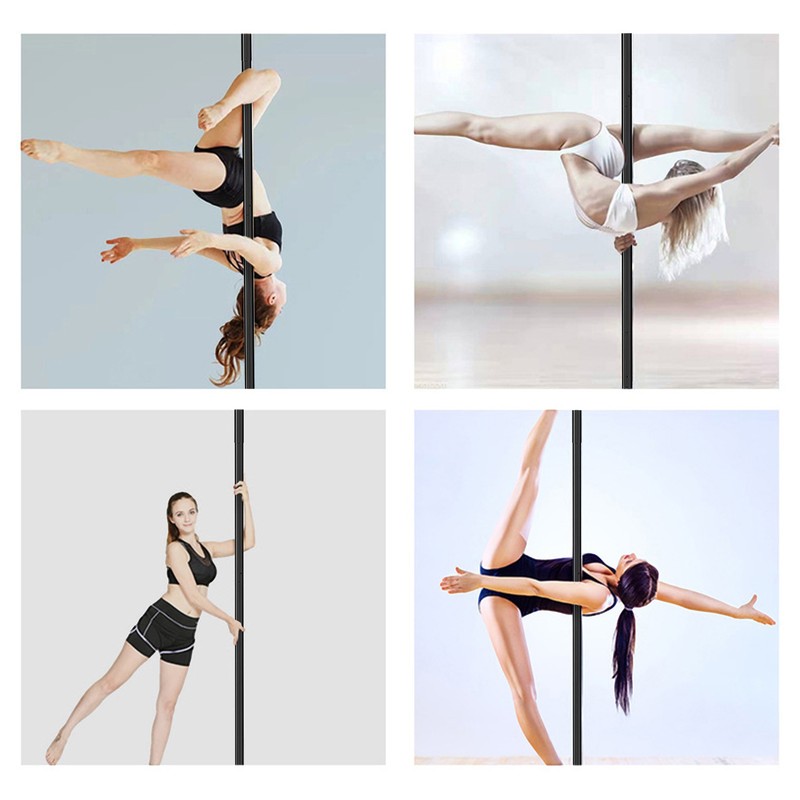 Dance Pole 45mm Portable Static Spinning Stripper Pole Exercise Party Dancing gallery