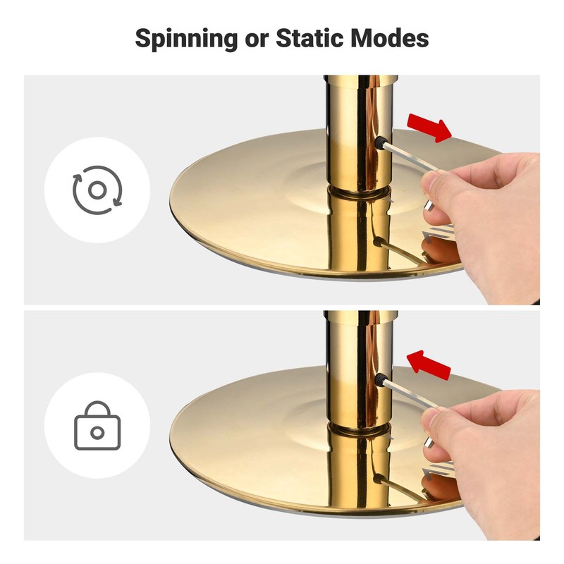 Yescom 3 Pack 9.25 FT Spinning Static Dancing Pole Kit for Studio Club Gold gallery