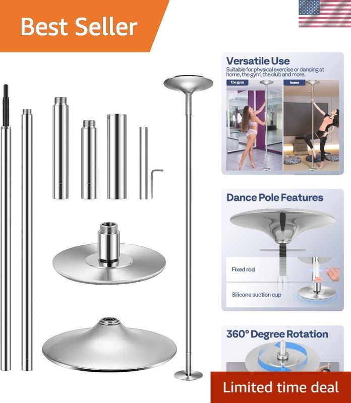 Professional Spinning Dancing Pole, 45mm Portable Dance Pole for Home Fitness