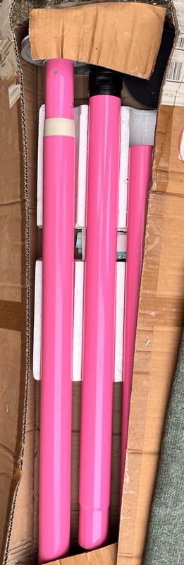 Portable Dance Pole Kit Adjustable Floor to Ceiling Stripper Fit Static Pink NEW