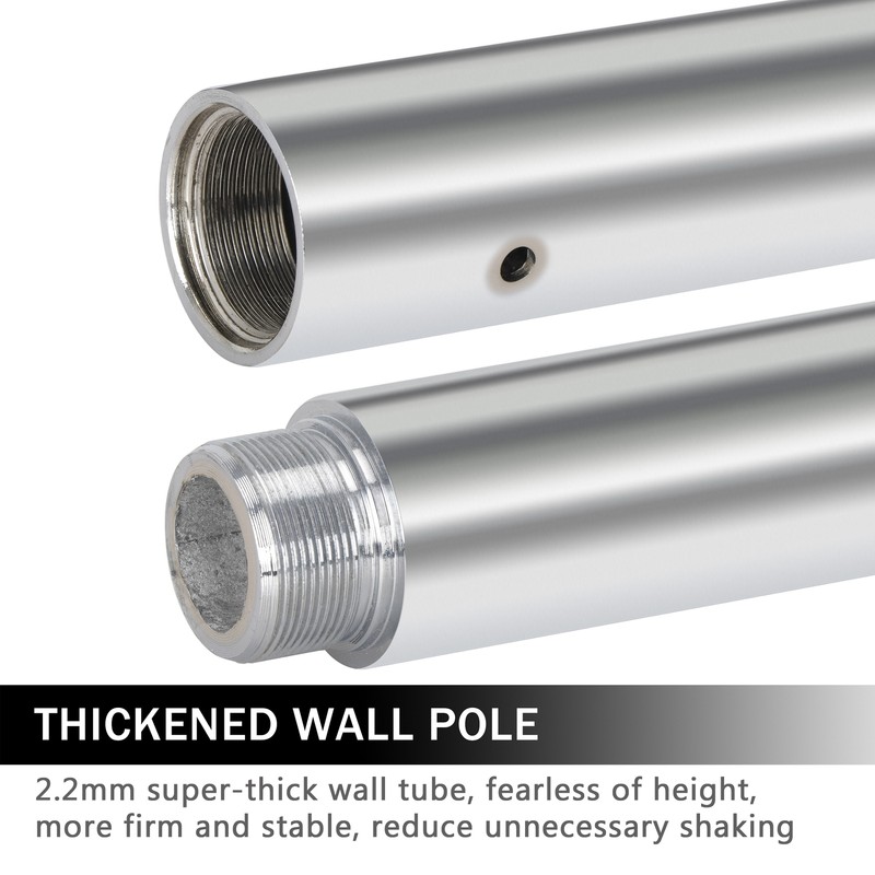 Dance Pole Full Kit Removable Stripper Dancing 45mm Electroplated Chrome Finish gallery