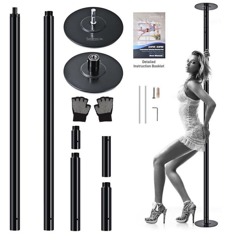 SereneLife Professional Spinning Dancing Pole Portable & Removable Fitness Pole,