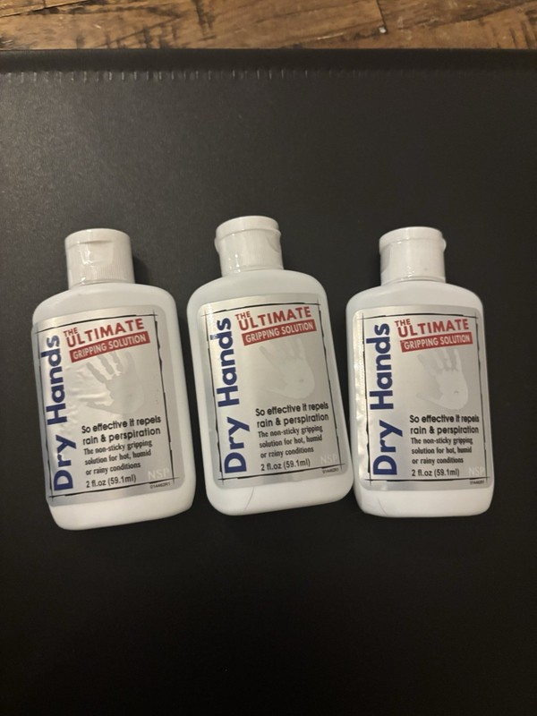 Dry Hands Ultimate Gripping Solution Liquid Chalk 3 x 2 fl. oz. for Gym & Dance