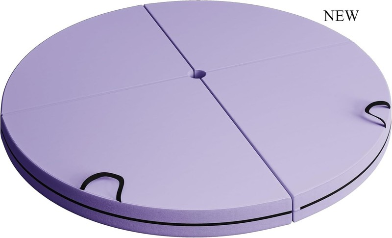 Soozier Pole Dance Crash Mat, 5ft Wide Foldable Pole Padding Crash Pad, Purple