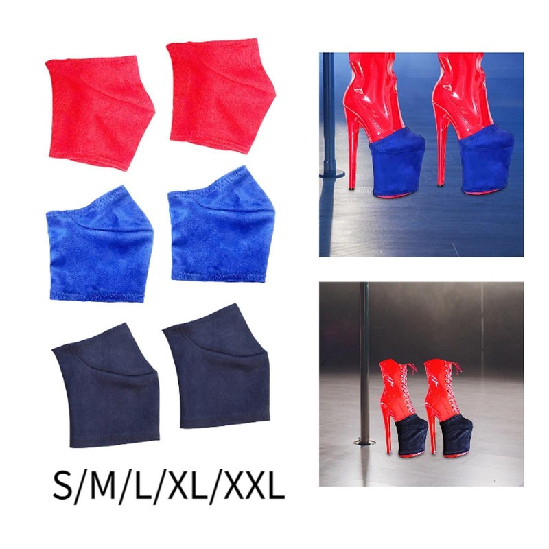 2Pcs Pole Dance Shoe Protectors Suede Easy Installation Clothing Accessories gallery