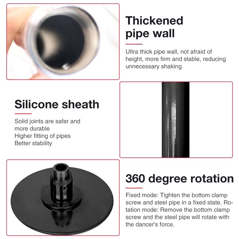 Pole Dance Pole for Home 45mm Spin Static Dancing Pole Professional Brand New gallery