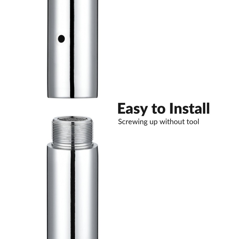 Yescom 750 mm New Chrome Dancing Pole Extension for 45 mm Spinning Pole, Silver gallery