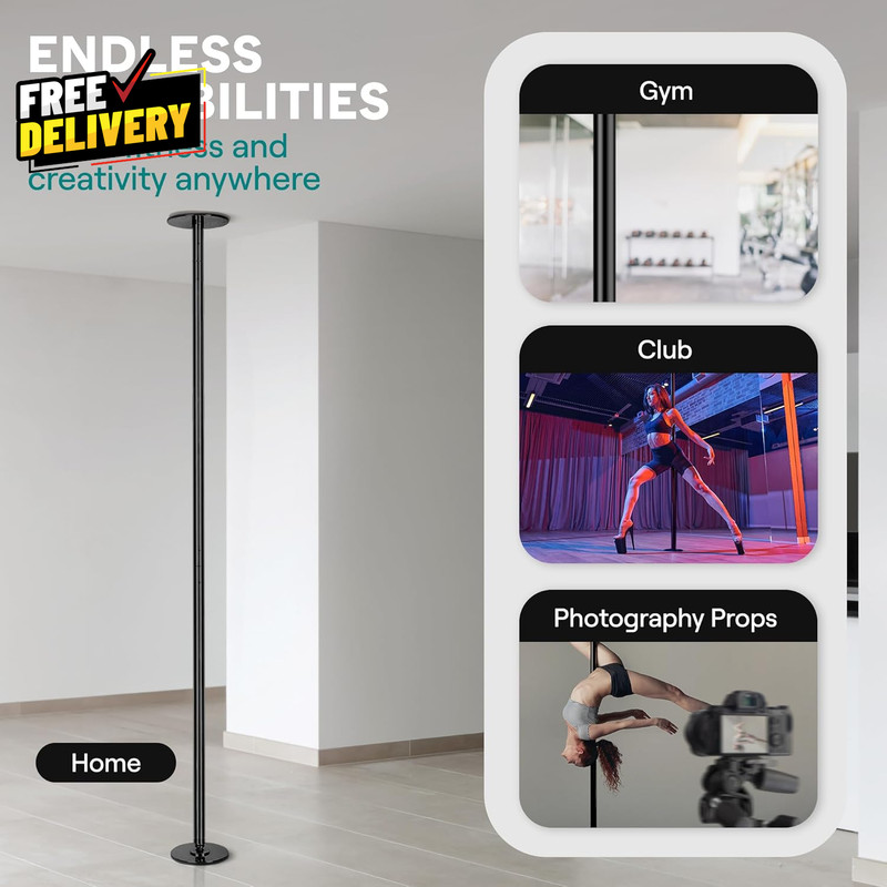 Professional Spinning Dancing Pole Portable & Removable Fitness Pole Adjust..... gallery