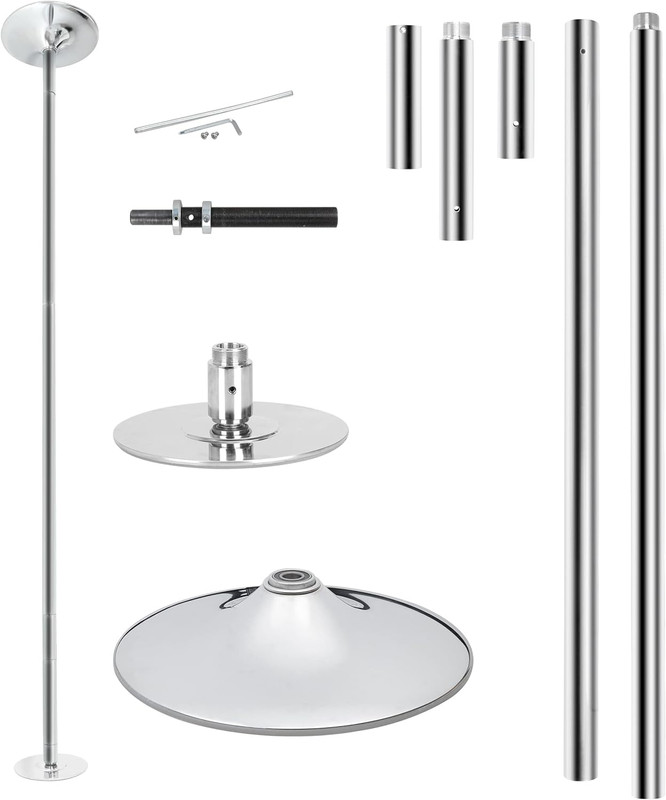 Portable Dancing Pole Kit Removable Stripper Pole for Home Apartment Spinning Da