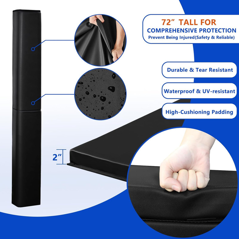 Square Pole Padding Basketball Pole Pads Deluxe Weatherproof Goal Padding Pole 2 gallery