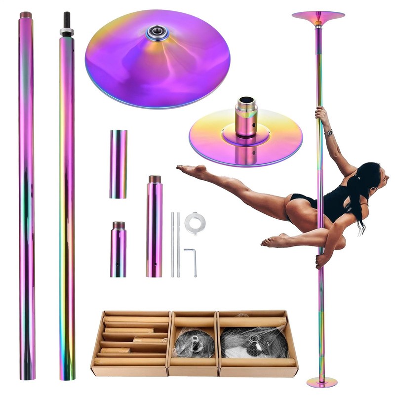 45mm Portable Dance Pole Static Spinning Stripper Dancing Fitness Exercise Party