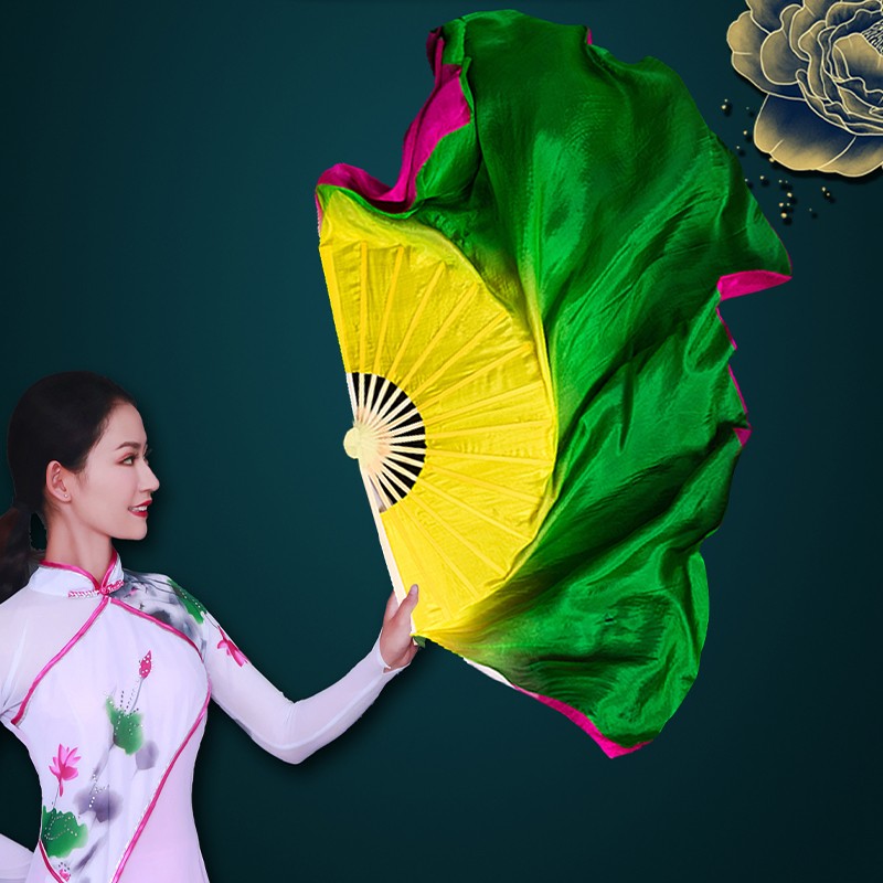Belly Dance Fan Two Layers Composite Color Chinese Folk Dance Fan Art Fan gallery